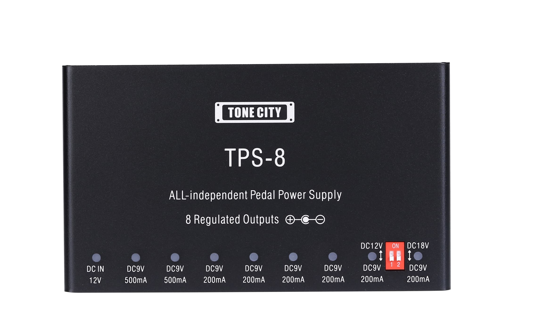 TPS-8  All Isolated Five Outputs Multi-output Pedal Power Supply